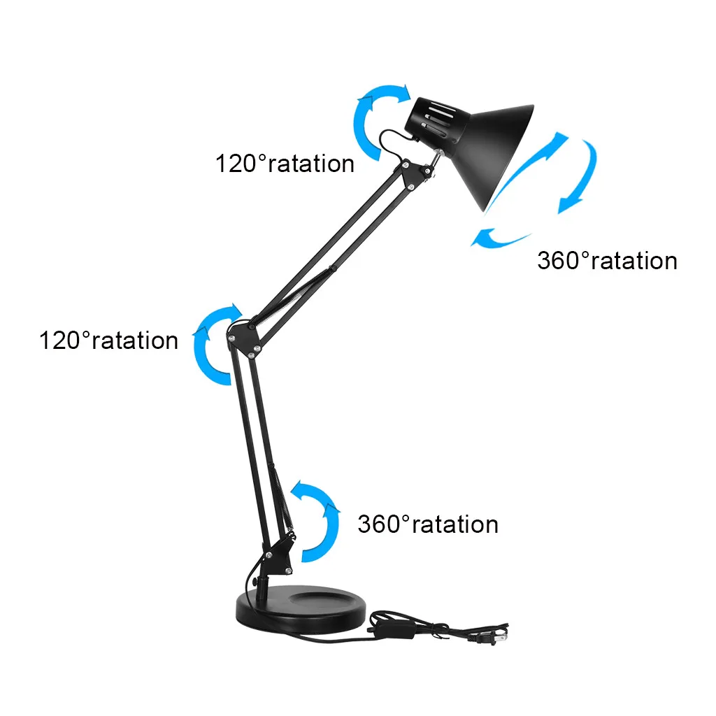 Тяжелая база Architect Весенняя сбалансированная Настольная лампа с поворотным