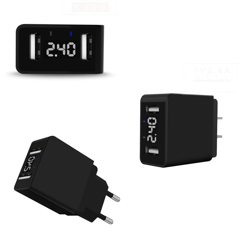 1 шт. светодиодный дисплей 3 USB зарядное устройство универсальное ЗУ для