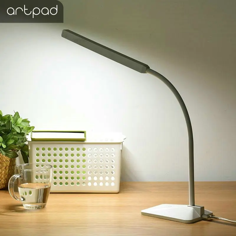Artpad 8 Вт сенсорный диммер настольная лампа для чтения кровати учебы офиса 360