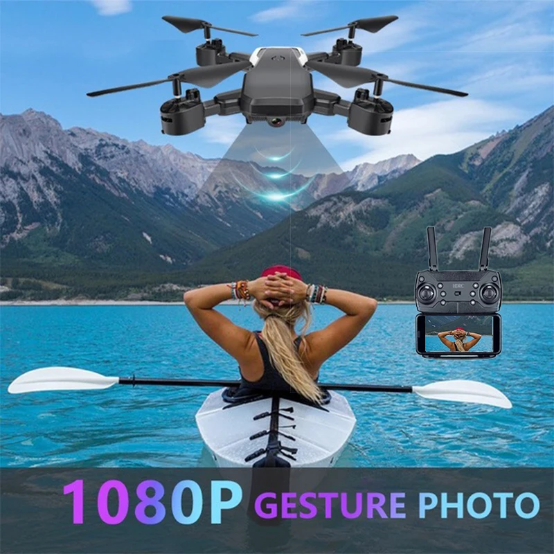 Новинка 2018 Дрон D8 с HD 1080P Wi Fi камерой Квадрокоптер парящий FPV Квадрокоптеры 5 Мп