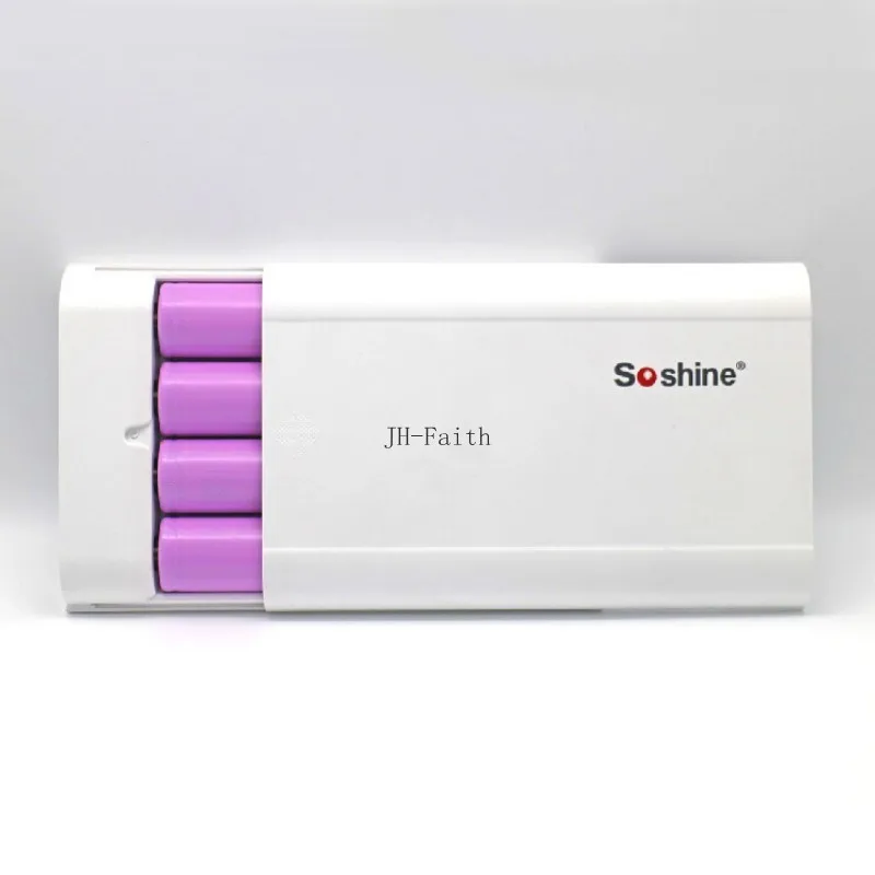 SoShine E3 4x18650 портативный внешний аккумулятор зарядное устройство для iPhone для samsung мобильный USB портативное освещение аксессуары