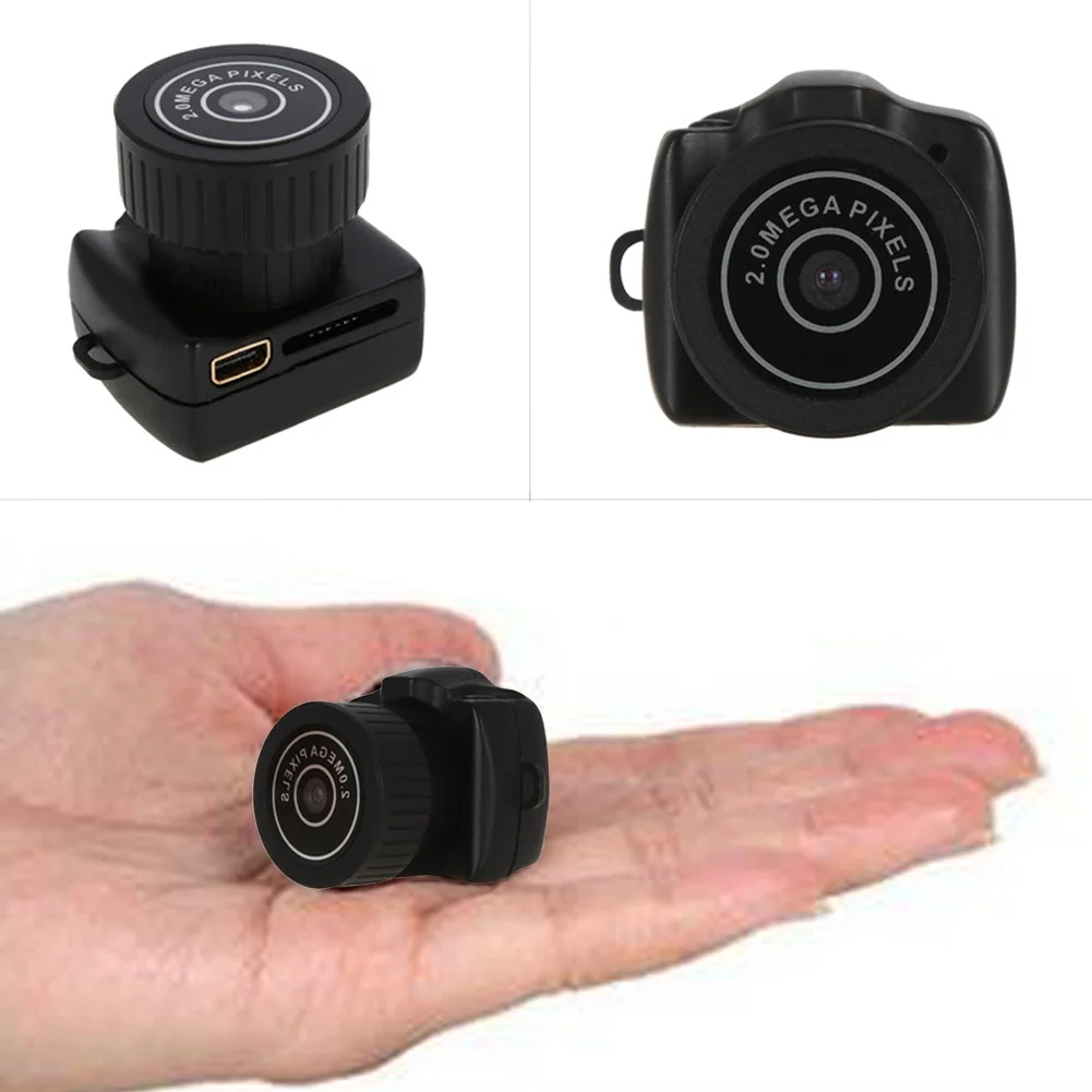

4GB Card+New Tiny Mini Micro Camera Camcorder HD DV DVR Camera (Color: Black)