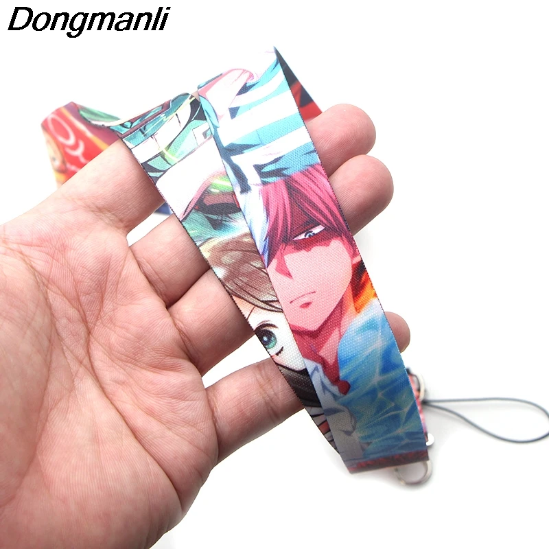 DMLSKY Anime hero boy Keychains Lanyard Neck Key Strap for Phone Keys ID Card Cartoon Lanyards M2347 | Украшения и аксессуары