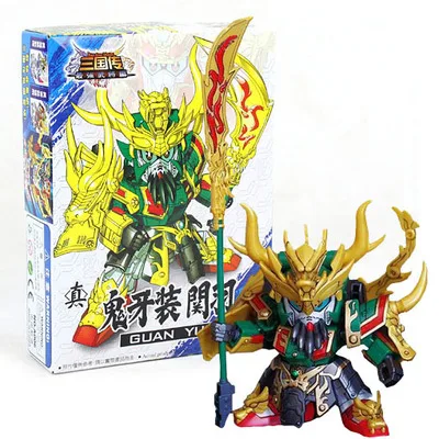06 Аниме фигурки SD/BB Gundam Sousou Chouun Kanu Ryuubi Ryofu Chousen Kakouton 8 см модель горячее предложение: Наборы игрушек робот-Паззл хобби - Цвет: 06