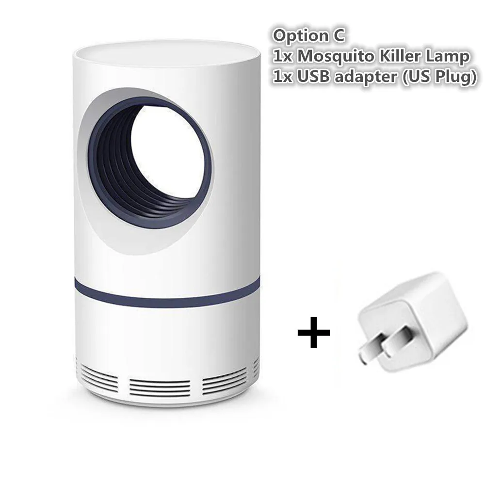 Option C 1/2 шт противомоскитная лампа-убийца низкое напряжение USB репеллентный светильник УФ электрическая ловушка для москитов ошибка убийца насекомых борьба с вредителями - Цвет: Option C