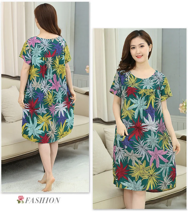 Для женщин свободная ночная рубашка трусы Винтаж StyleFloral ночная рубашка ночная одежда для отдыха, одежда для сна