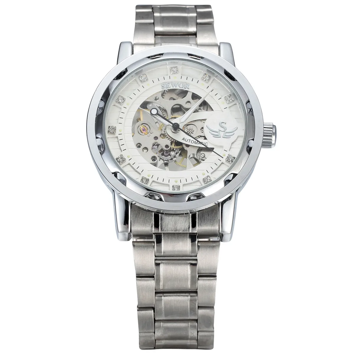 Новые SEWOR Брендовые спортивные часы мужские роскошные механические наручные со