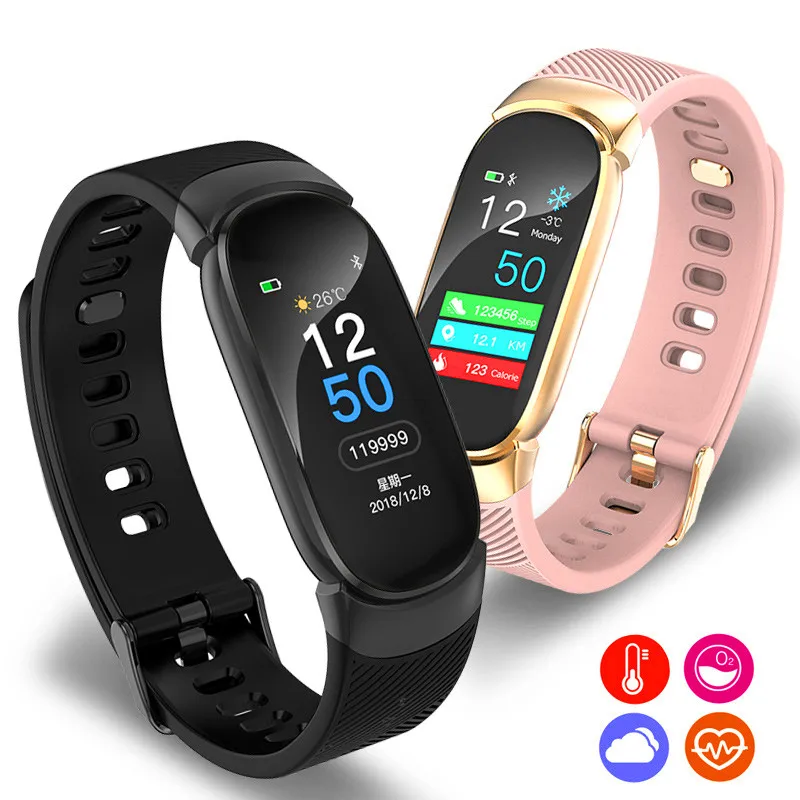 Смарт-браслет для мужчин женские умные часы сердечного ритма мониторы Smart Band
