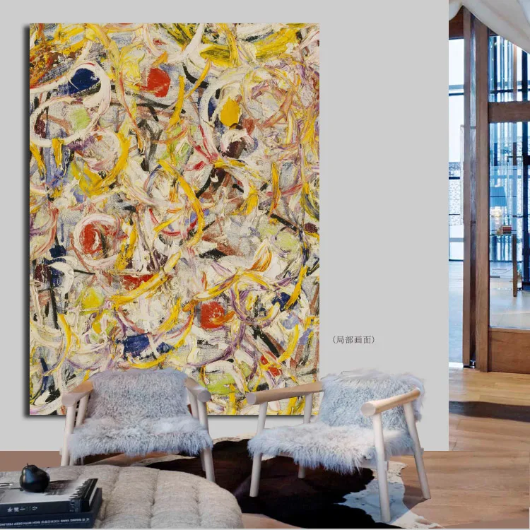 Американский художник Pollock современные абстрактные картины домашняя | Рисование и каллиграфия -33006842462