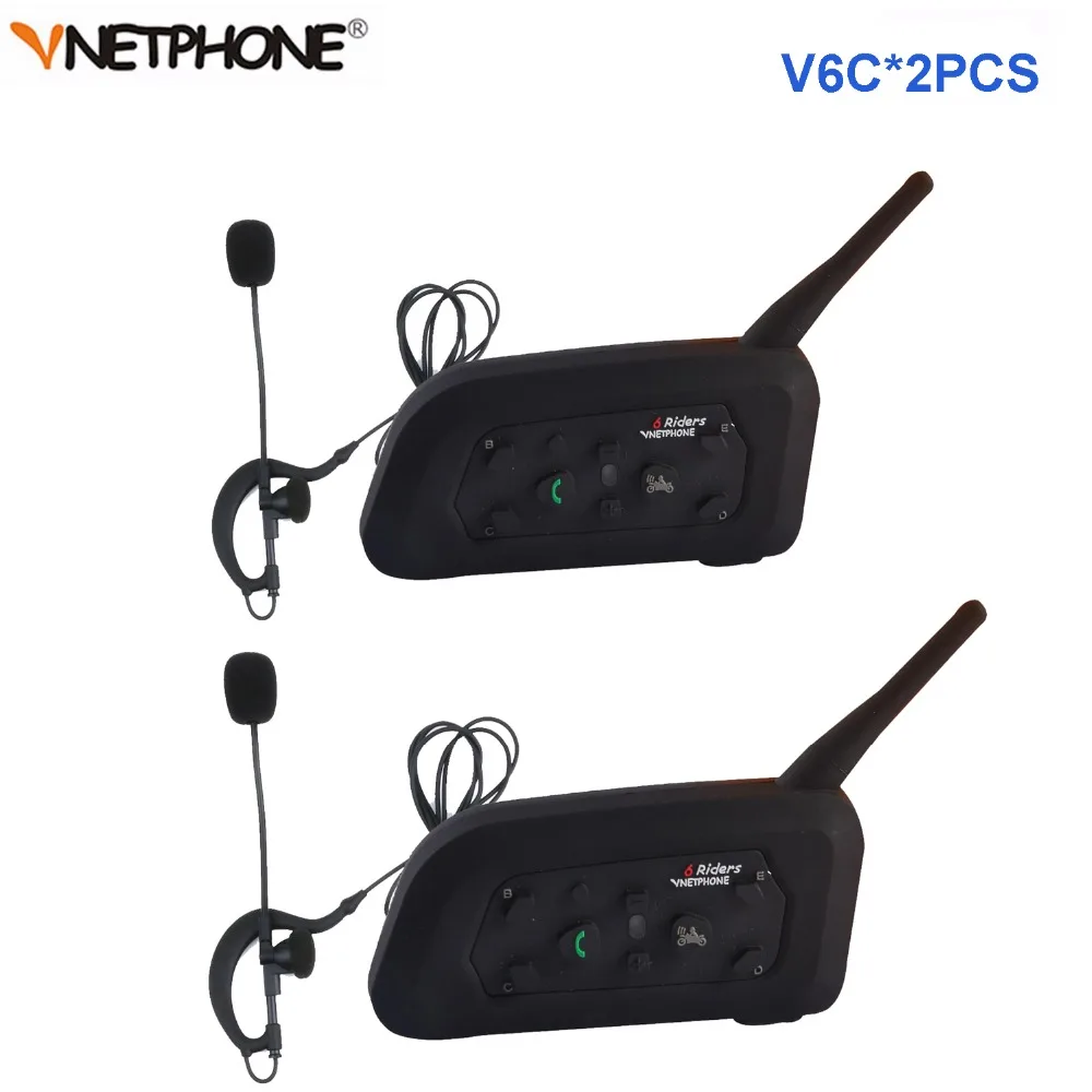 2 шт. Vnetphone V6C Профессиональный Футбол рефери домофон полный дуплекс 1200M гарнитура