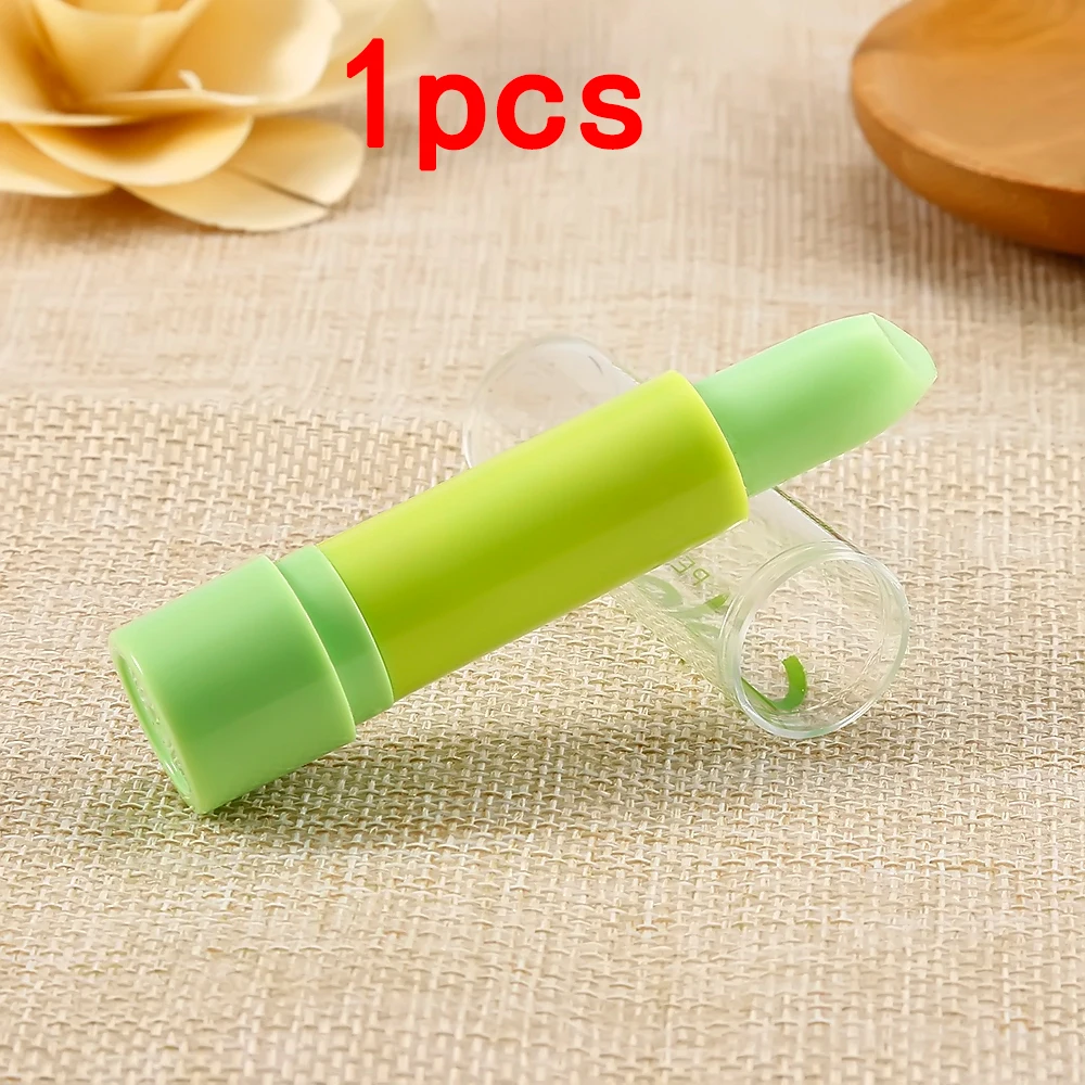1pcs 5pcs Color changing Moisture Magic Lip Balm temperature Change Color Green Turn Into Pink Anti-aging Protection Lip makeup TSLM1 - Цвет: 1pcs