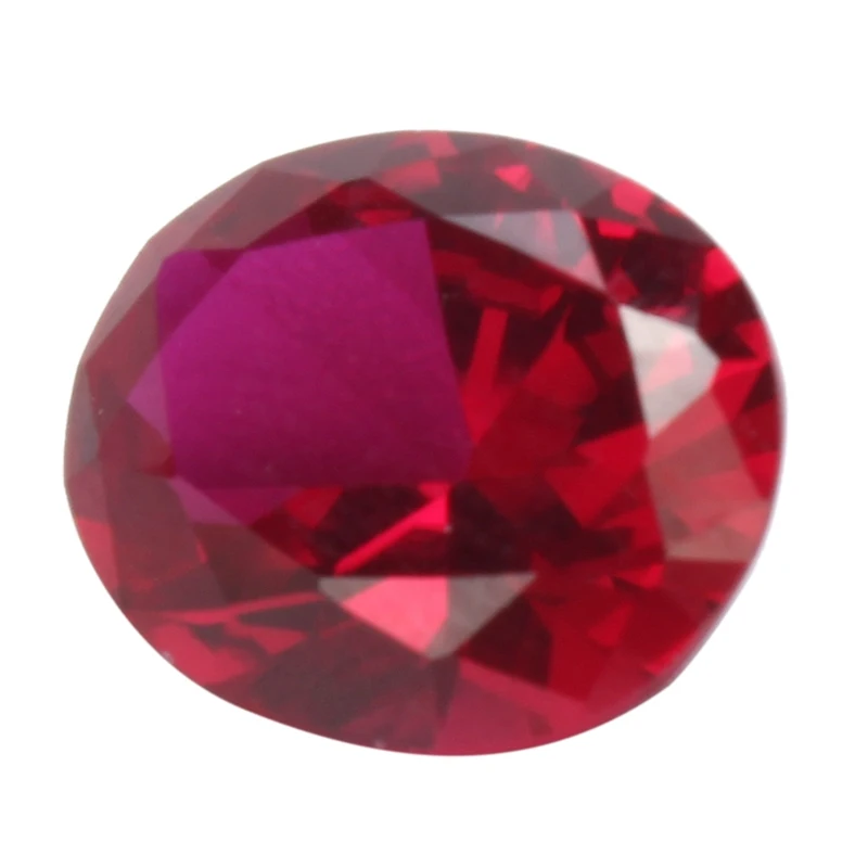 KiWarm 4.12CT гранат красный рубин 9X11 мм благородный Искусственный Имитация овальной огранки драгоценный камень DIY Ювелирные изделия свадебные декоративные поделки