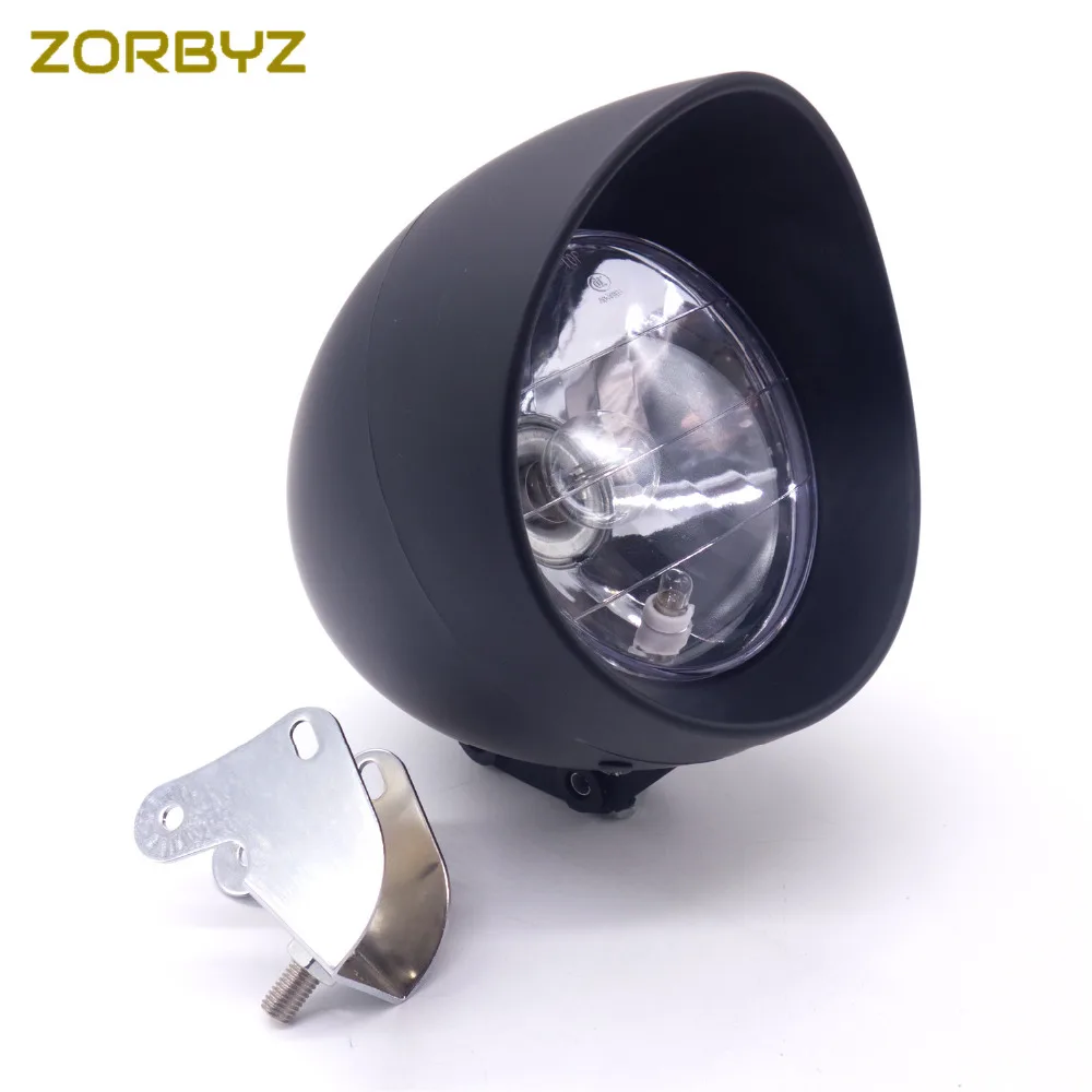 ZORBYZ универсальная черная пуля фара для мотоцикла Harley Honda Yamaha Suzuki|light for|light for headlights