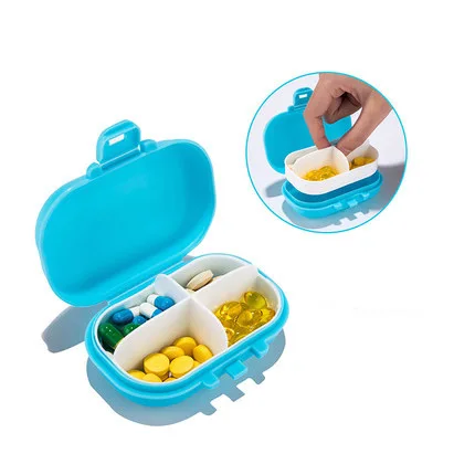 Герметичная складная коробка для хранения таблеток Витаминная медицина