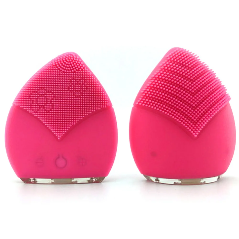 Электрическое очищающее средство для лица вибрация Чистка Пор силиконовая