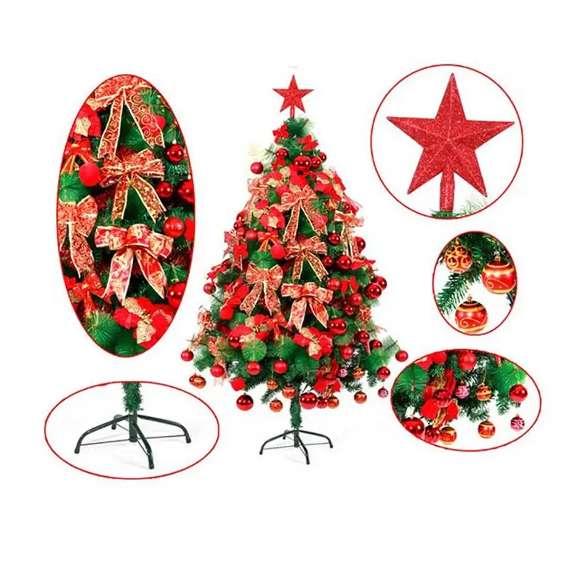 См 120 см Рождество дерево светодио дный светодиодное освещение Xmas вечерние Y аксессуары рождественские украшения для дома праздничный год орнамент елка