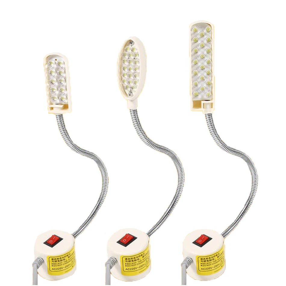 Светодиодная лампа на гибкой ножке 10/19/20 светодиодов|led sewing machine light|machine lightled |