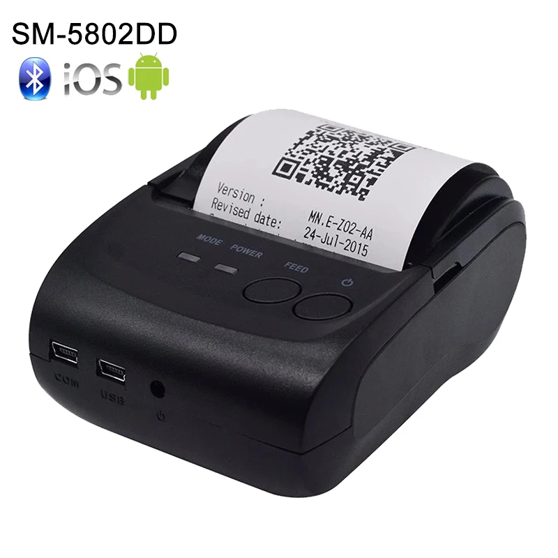 Термопринтер с Bluetooth порт able 58 мм чековый принтер bluetooth USB/последовательный для