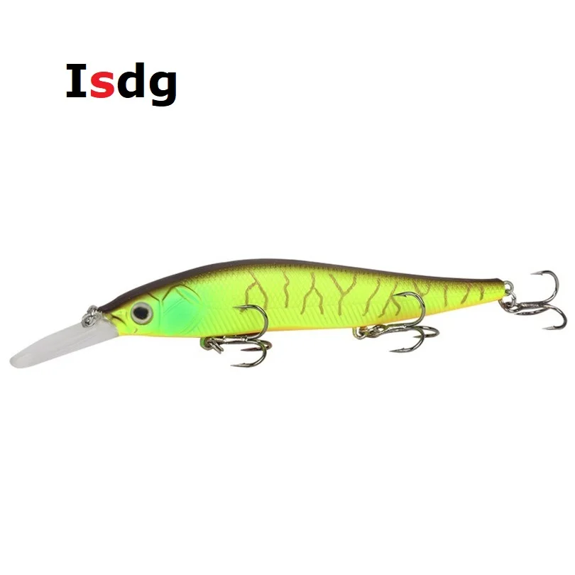 1 шт. 110mm15g Minnow Рыбная приманка вобблер жесткая бас Реалистичная 3D Swimbait Crankbait eyes