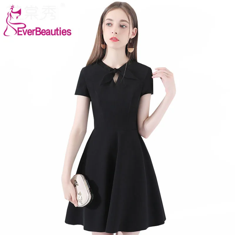 Коктейльные платья Robe De Cocktail Короткие коктейльные с коротким рукавом 2020 женские