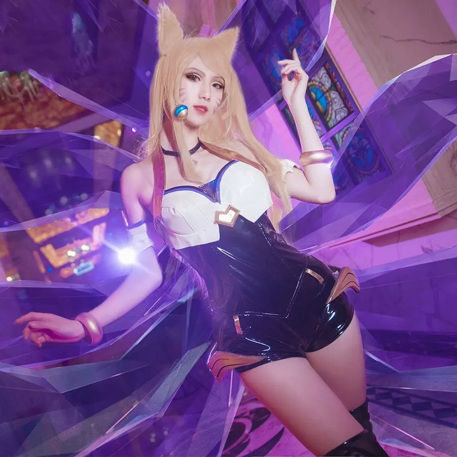 Игры Лига Легенд карнавальный Grand Final K/DA кДа Ahri костюм по индивидуальному