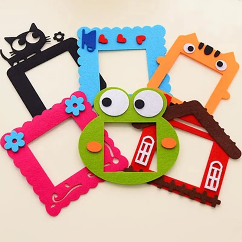 Cute cartoon felt paste creative Home Furnishing hollow does not hurt the wall sticking free switch set European cat | Обустройство