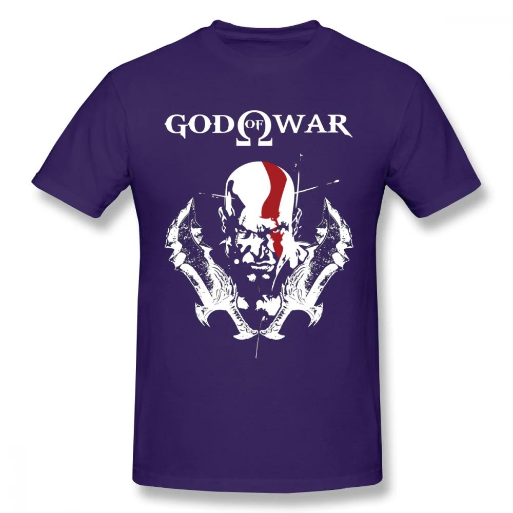 Фиолетовый Винтажный дизайн KRATOS GOD OF WAR Футболка мужская BONADIAO S-6XL плюс размер футболка хлопок Новое поступление футболка - Цвет: Фиолетовый