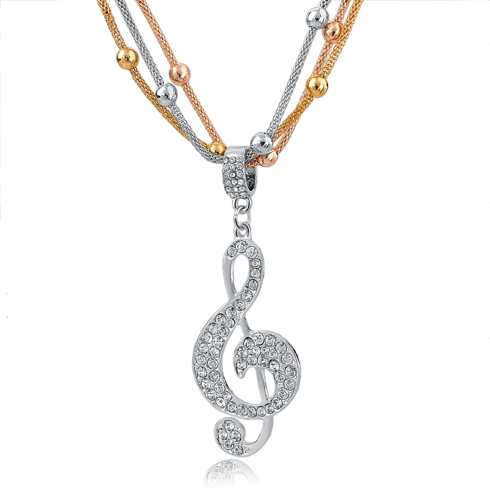 Винтажное массивное ожерелье с австрийскими кристаллами подвески Золотая