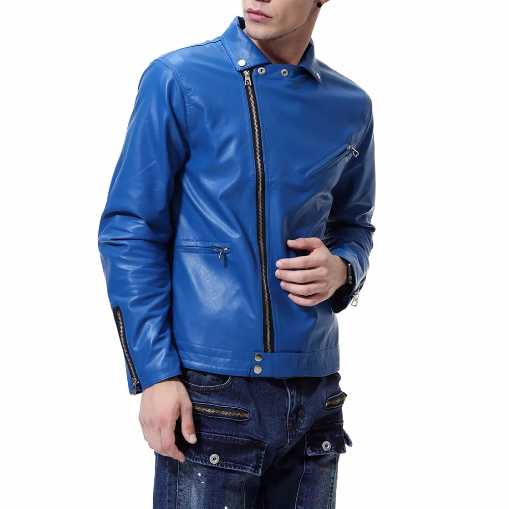 Брендовая мужская куртка из искусственной кожи мотоциклетная кожаная Мужская