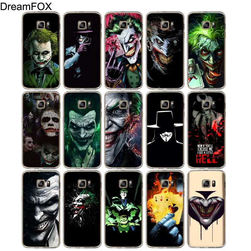DREAMFOX M098 Fashion Joker Black Soft TPU Silicone Case Cover For Samsung Galaxy Note S 3 4 5 6 7 8 9 Edge Plus Grand Prime |
