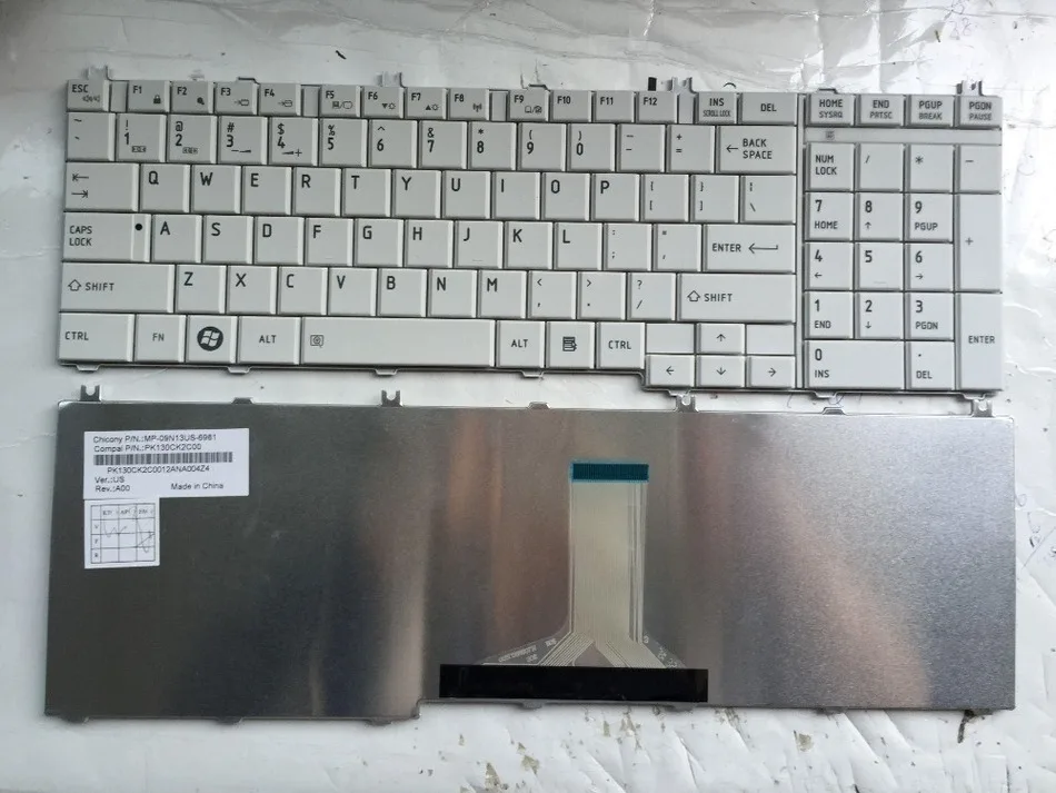 Новая клавиатура для TOSHIBA C650D C650 L650 L650D L655 L670 L660 L675 C660 C655 Замена клавиатуры ноутбука