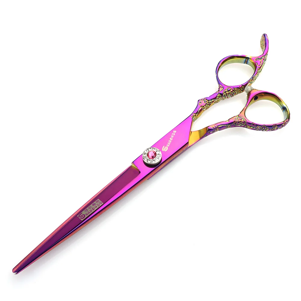 Cutting scissors Sharonds 7 дюймов Новые фиолетовые Профессиональные Парикмахерские ножницы Япония 440c зд обои ножницы для резки бритвы - Цвет: Cutting scissors
