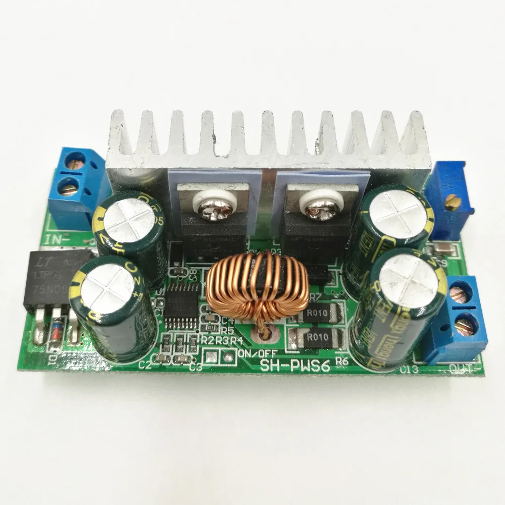 Лучшая цена понижающий преобразователь напряжения модуль 200 Вт 15A DC 8 60 в до 1 36 12 В