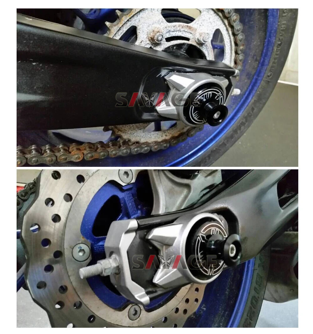 Для YAMAHA MT 07 FZ MT07 FZ07 Мотоцикл CNC Алюминиевый задний мост колеса вилка слайдер