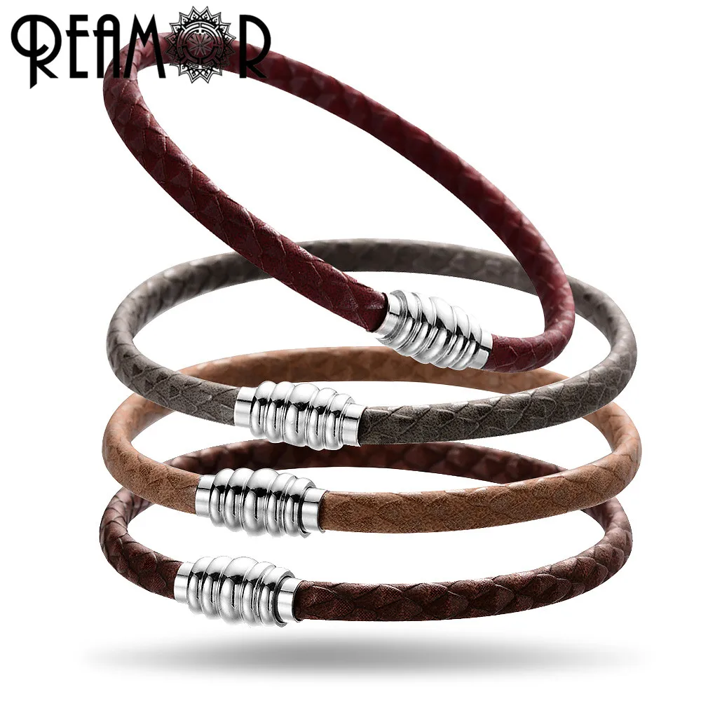 Спиральная Магнитная застежка REAMOR из нержавеющей стали 316 4 мм|magnetic clasp jewelry|diy
