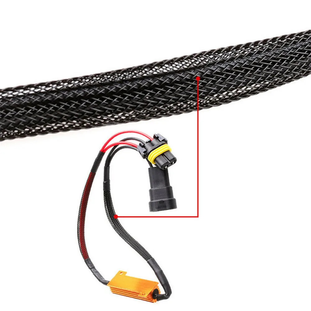 2x антимерцающий 9005 9006 LED DRL HID комплект фар Canbus нагрузочный резистор декодер |