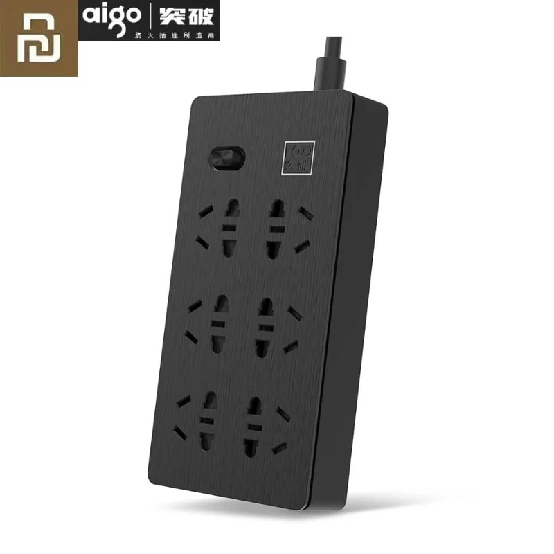 Xiaomi Youpin Aigo электронный блок питания розетка Быстрая зарядка 6 розеток стандартный разъем интерфейс расширение ЕС США