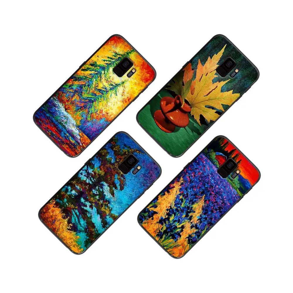 Color oil painting leaves in autumn For Samsung Galaxy A5 A6 A7 A8 A9 2018 2019 Plus M10 M20 M30 Soft phone case | Мобильные
