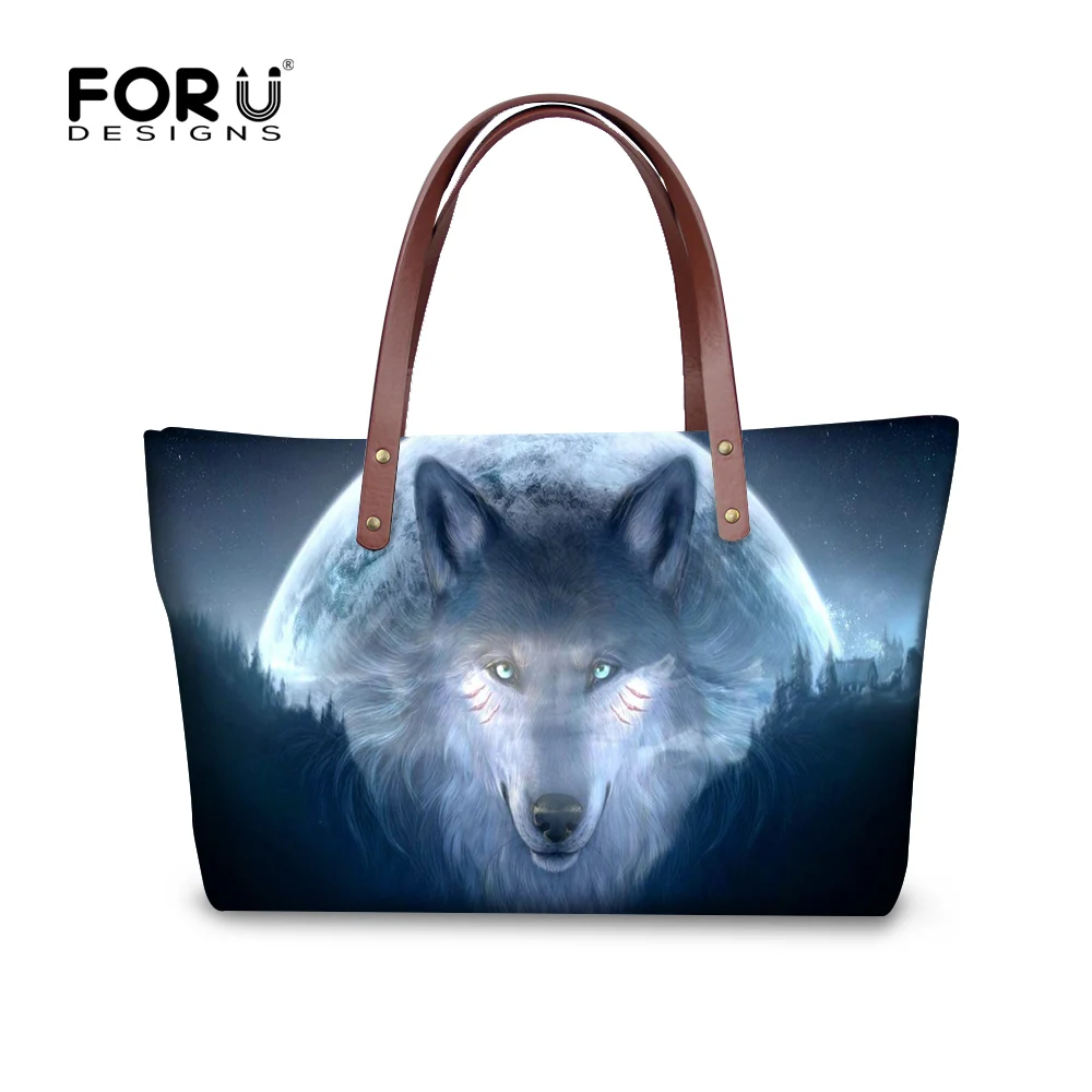 FORUDESGISNS 2019 Брендовая женская сумка клатч через плечо 3D волк животное Bolsa Feminina