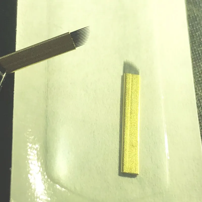 Новое поступление LAMINA NANO BLADE PREMIUM 12/14/12u/14u/18u жесткий 0,18 мм постоянный макияж бровей Иглы татуировки для Tobori ручка