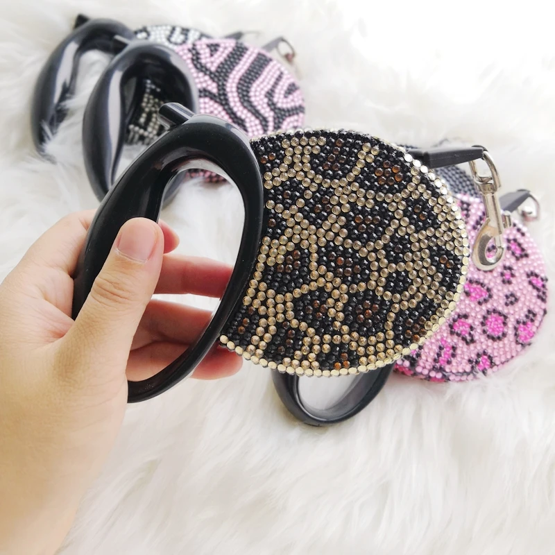 Роскошный Кристальный Выдвижной Поводок для собак удлиняющий собачьи поводки