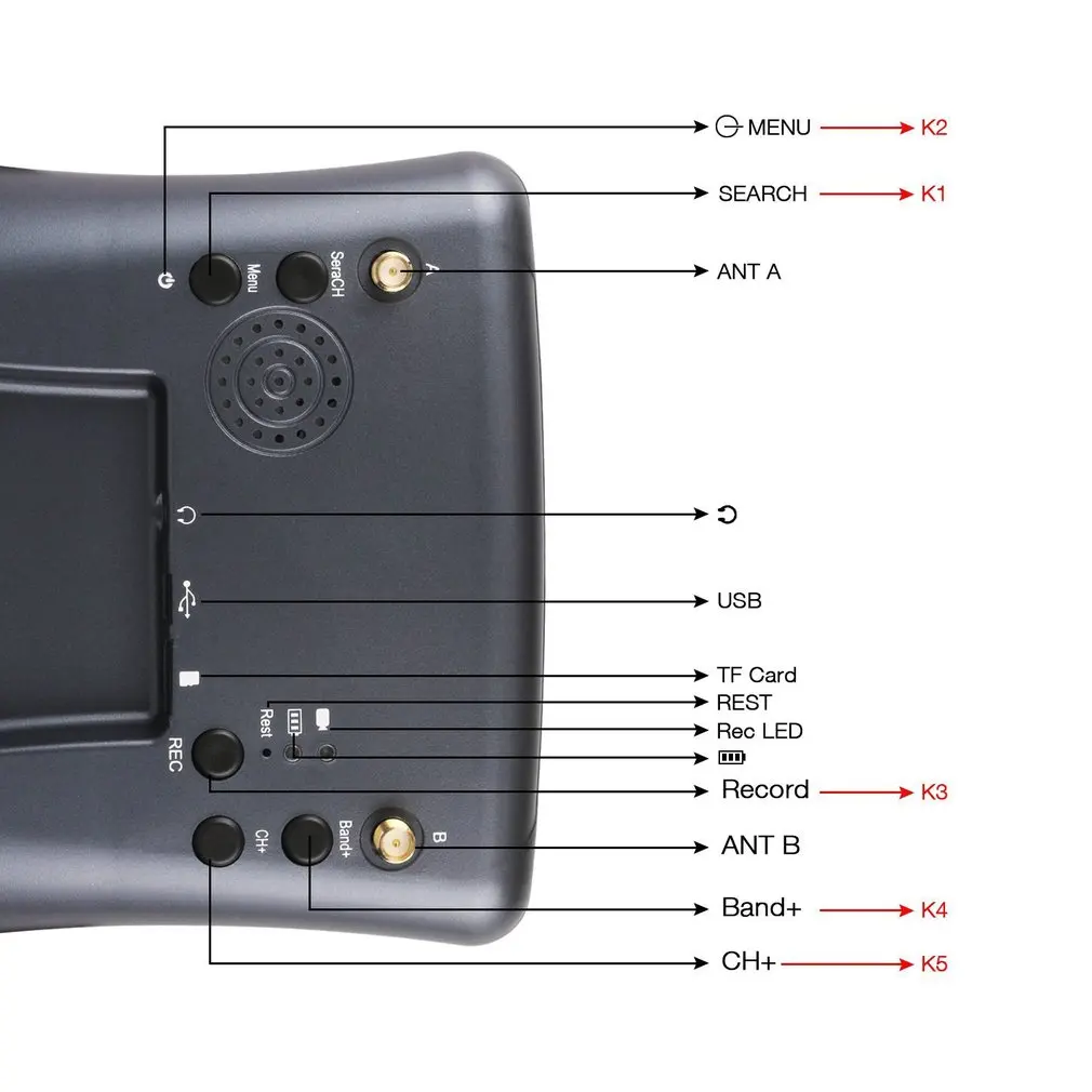 LS-008D 5,8G FPV Googles VR очки 40CH с батареей 2000mA DVR разнообразие для RC модели Высокое качество 92% прозрачные линзы хобби