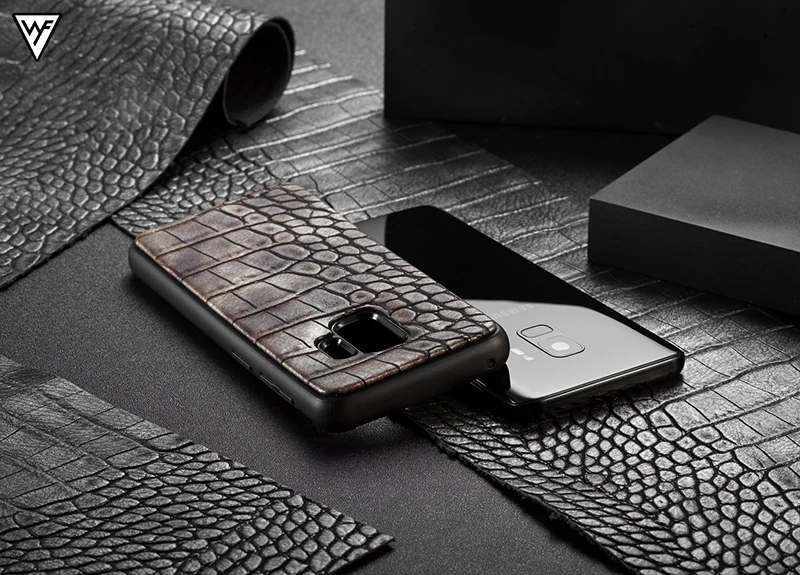WHATIF кожаный чехол из крокодиловой кожи для samsung Galaxy Note 9 S9 Plus 2 в 1, чехол-бумажник с откидной крышкой для Galaxy S9 Plus Note9 S9