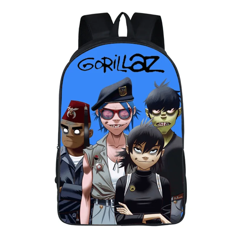 Новые женские сумки Gorillaz с принтом, рюкзак для студентов, школьная сумка для девочек и мальчиков, рюкзак mochila, Настраиваемые дорожные сумки