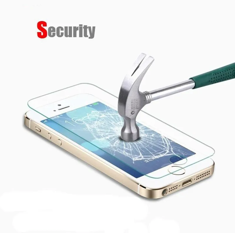 5 шт./лот для стекла на iPhone 5S, закаленное стекло для iphone 5 5S 5c se, защитное стекло на iphone 5S galss, Защитная пленка для экрана