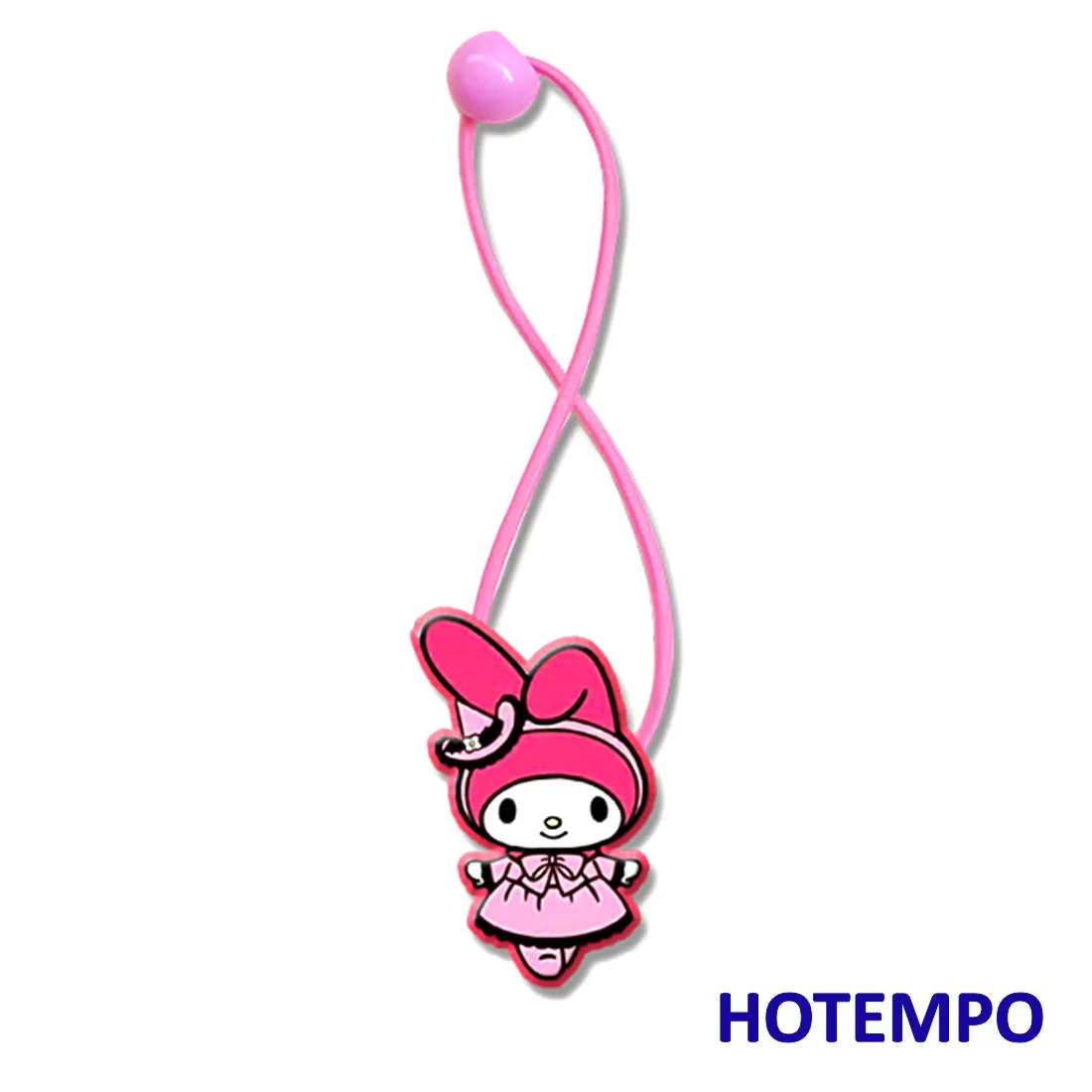 Милый мультфильм Pochacco Pekkle Maru Keroppi Kuromi Melody Twinstars Япония Kawaii Девушки эластичные волосы резинки кольцо для девочек подарок - Цвет: PVCFS-MLDQ-PK
