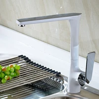 shai new arrival kitchen faucet cold and hot water mixer tap 360 degree rotation high quality basin faucets baking varnish tap