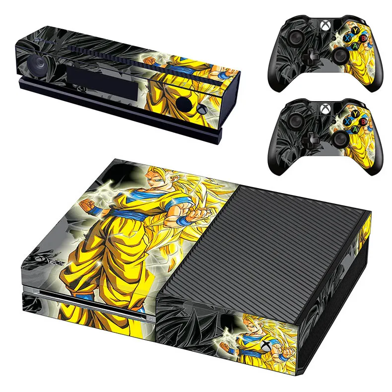 GSTM0474 Dragon Ball X box одна консоль виниловое покрытие наклейки pegatinas Adesivo наклейка для Xbox one консоль Kinect два контроллера - Цвет: GSTM0474