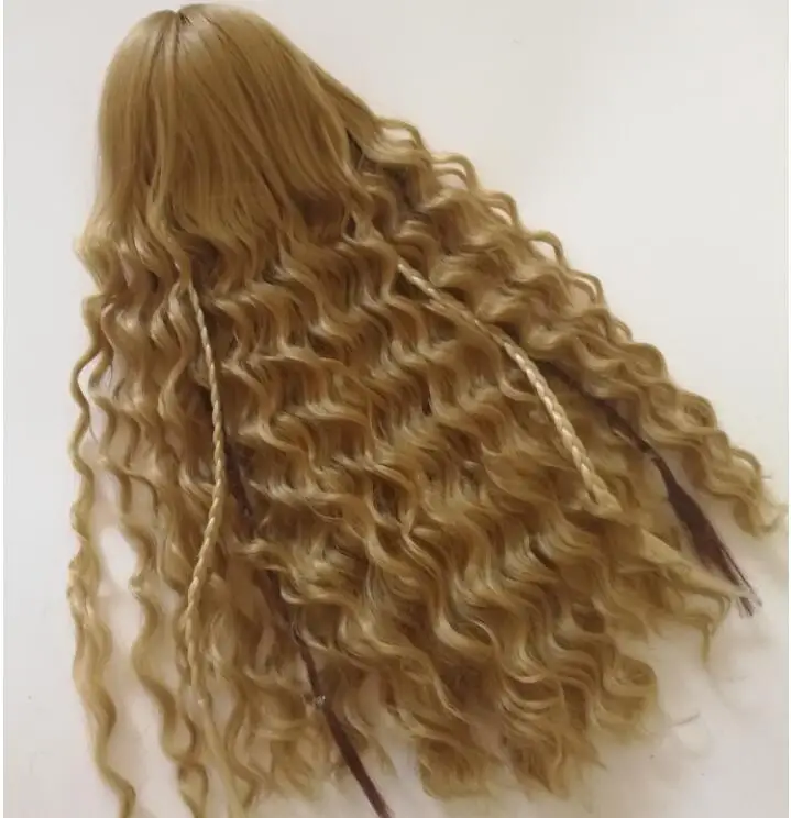 New Arrival 22-24cm White Lion/Kalo Curl Wig For 1/3 SD PULLIP AA BJD Doll Hair | Игрушки и хобби