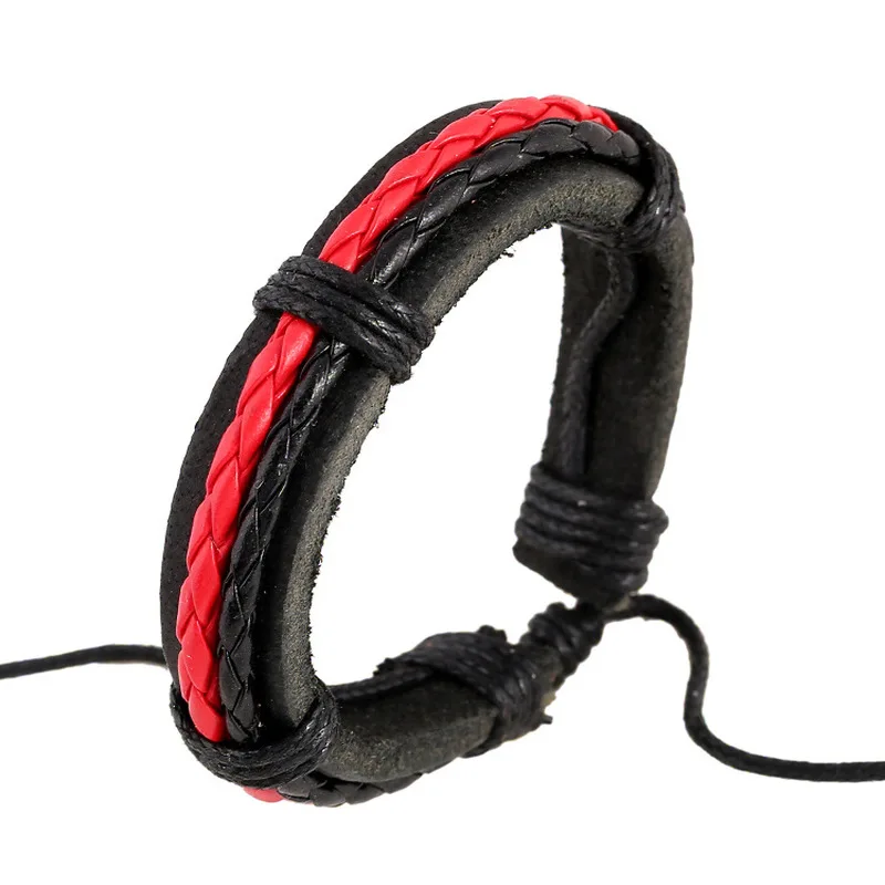 2018 Fashion Bracelets for Women Wrap Genuine Leather Bracelet Braided Rope Men Wedding Jewelry Friendship | Украшения и